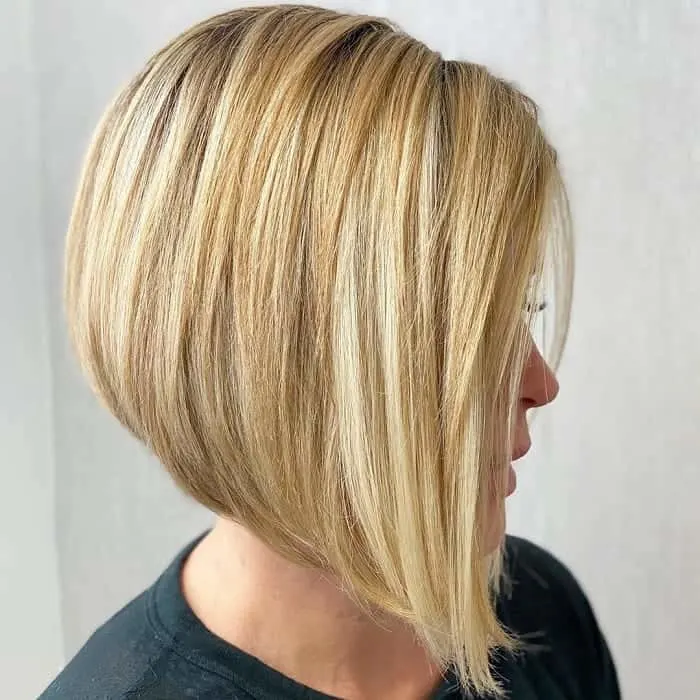 Blonde A-Line Bob