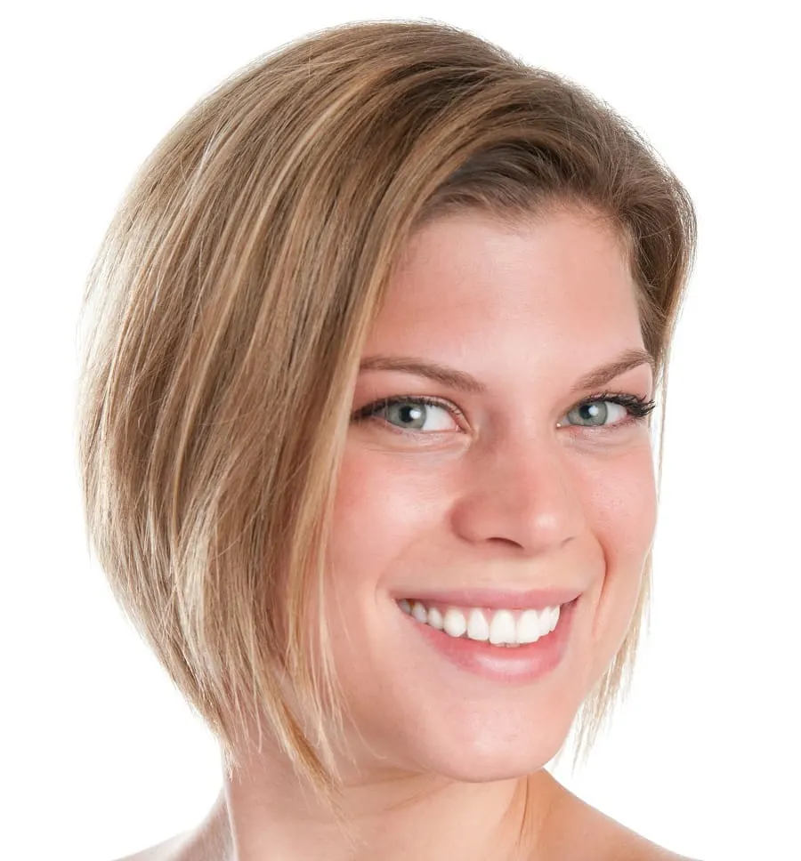 blonde balayage bob for fine hair