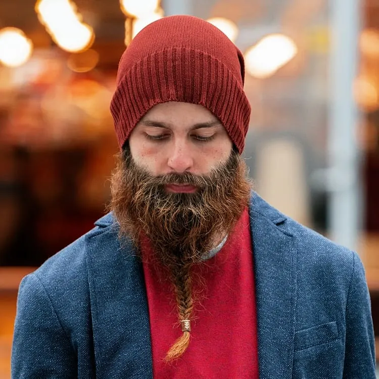 braided blonde beard