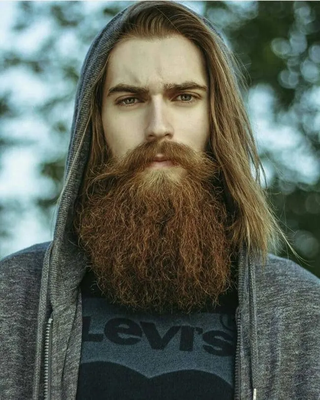 Mens Natural Ginger Blonde Beard