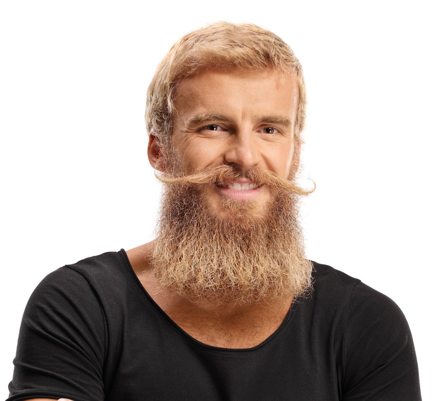 blonde beard for round faces