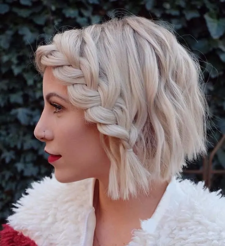 Blonde Bob Braid