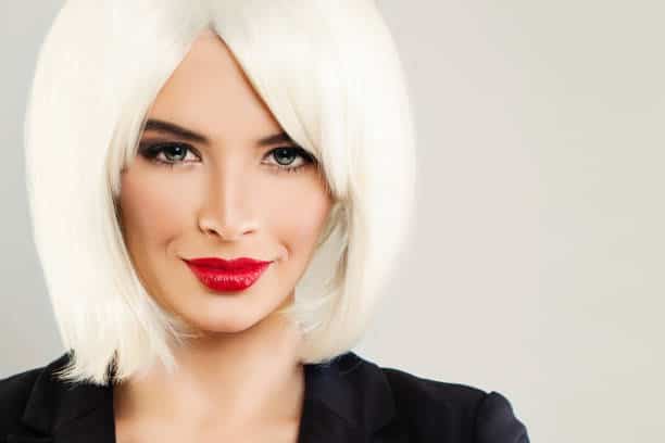 How to Style Blonde Bob with Bangs Weave
