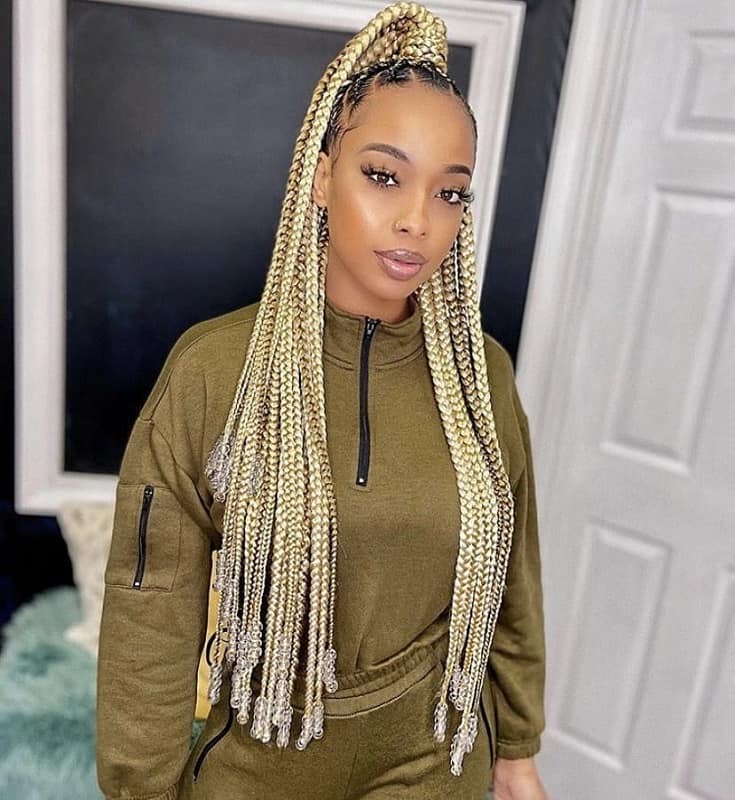 10 Creative Box Braids with Beads You Should Try