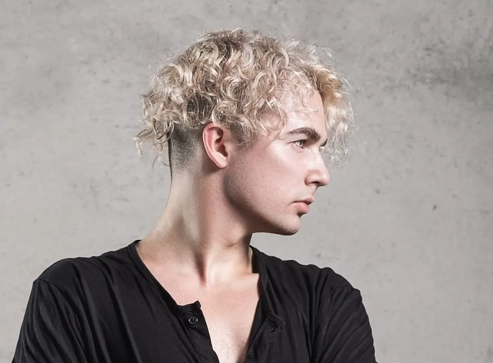 Discover Curly Undercut Hairstyle Men Poppy