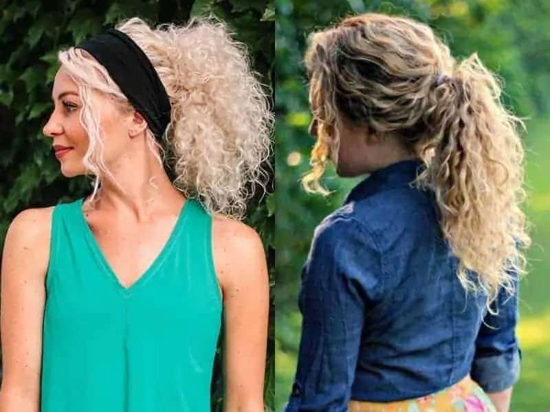 Blonde Curly Ponytail