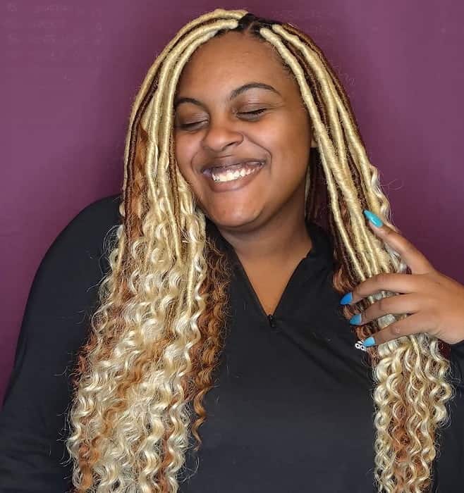 These 20 Blonde Faux Locs Styles Are Trending in 2021 – HairstyleCamp