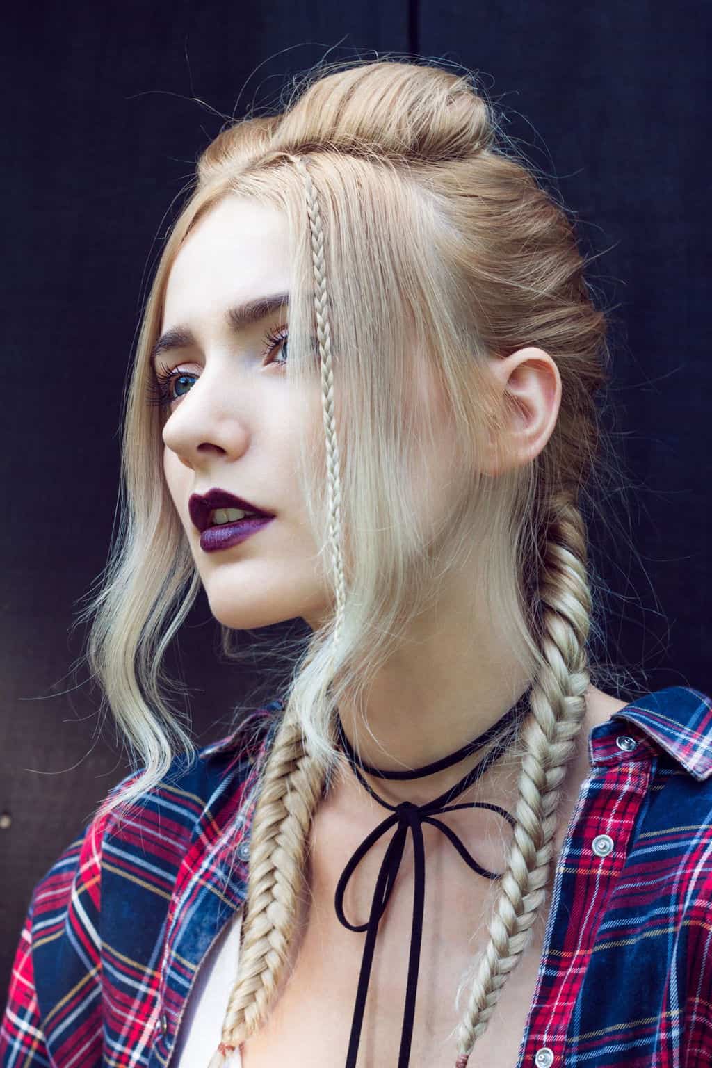 long blonde hair