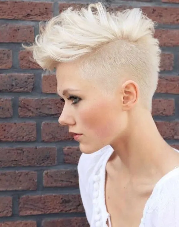 Platinum White Hair Color for girl