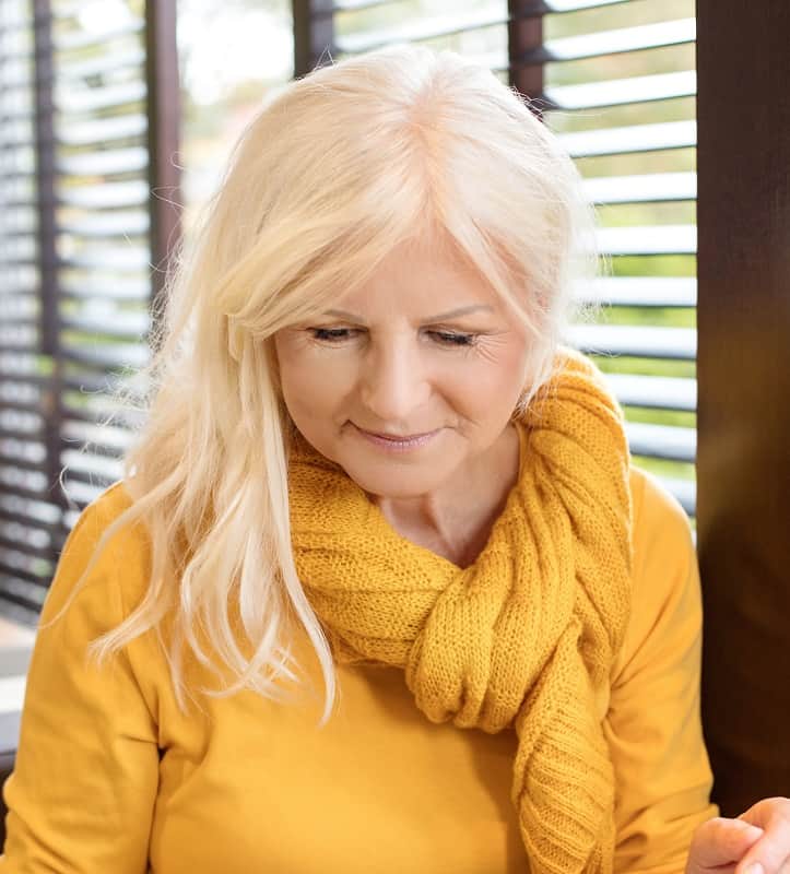 blonde hair color for older women