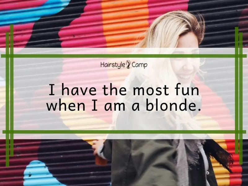 blonde hair quotes