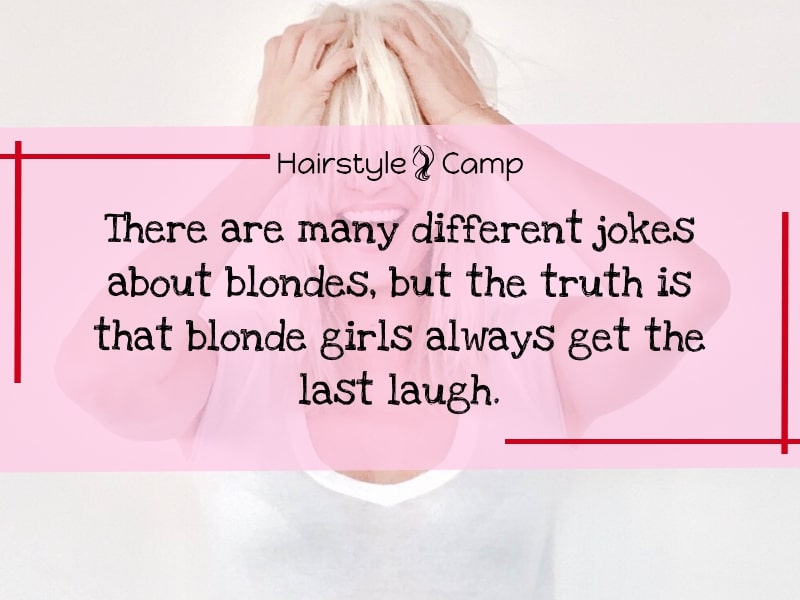beautiful blonde hair quotes