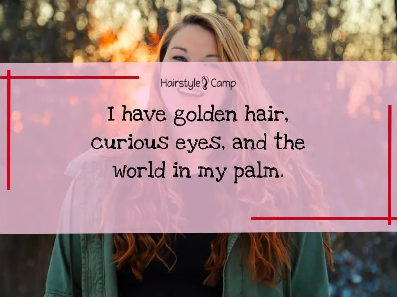 quotes on blonde hair