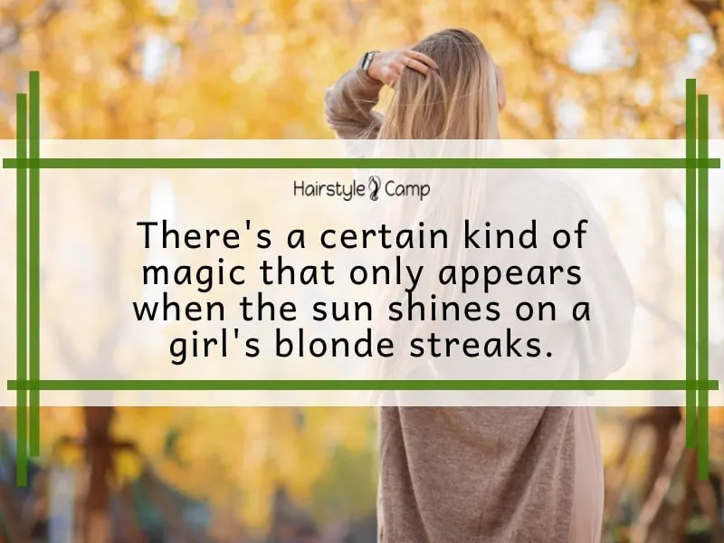 beautiful quotes on blonde hair