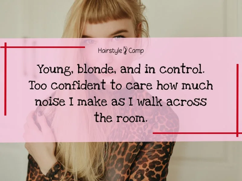 quotes on blonde hair