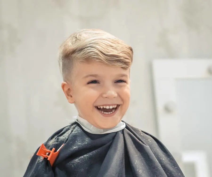 blonde hair undercut for boys