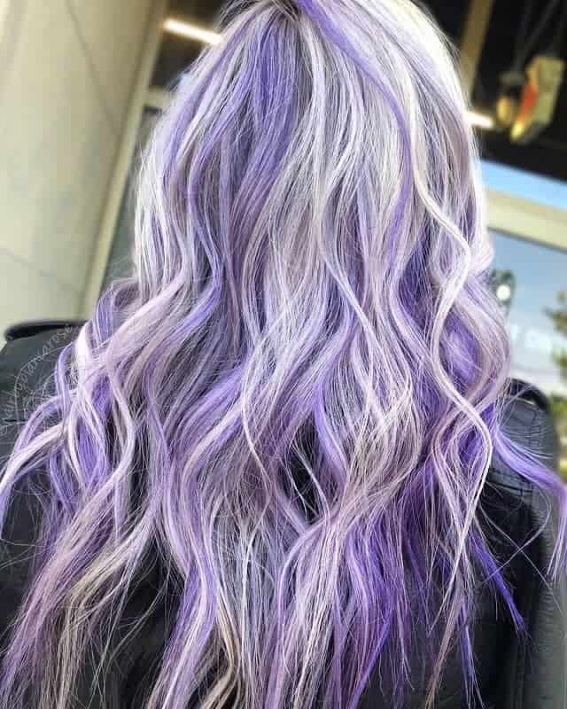 6 Ways To Uplift Blonde Hairstyle With Purple Highlights