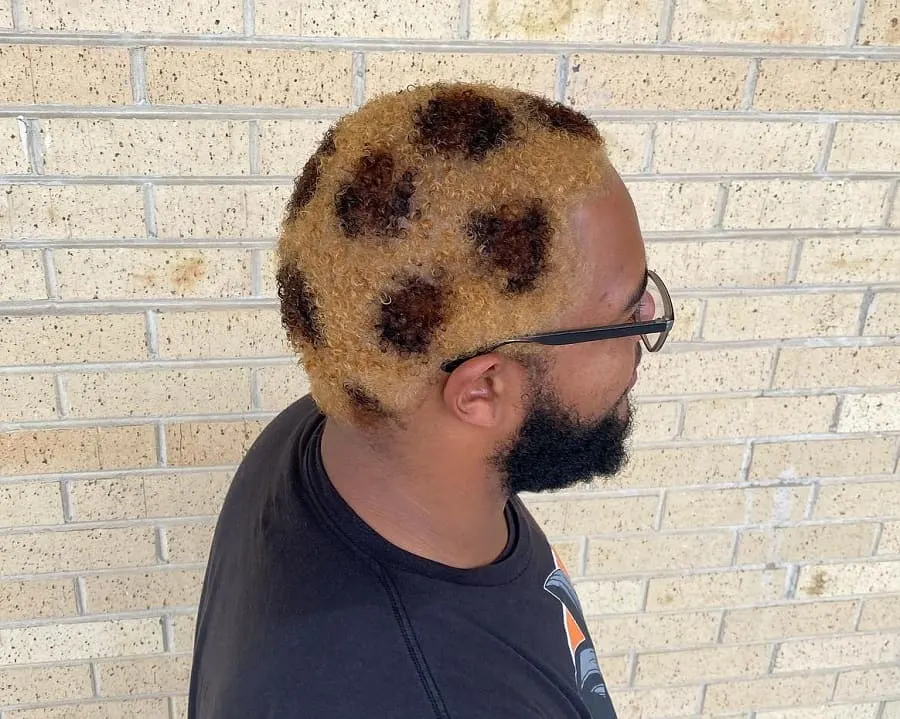 blonde hairstyle for black men 