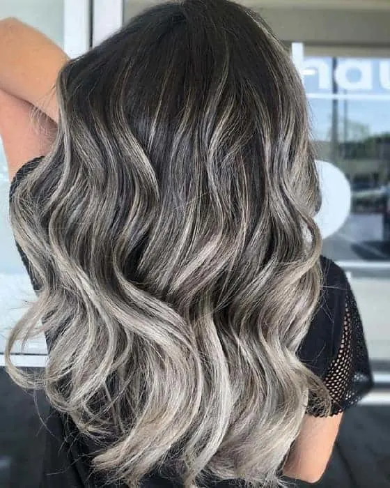 Ash Blonde Highlights for Curly Hair