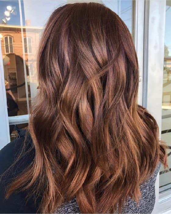 curly red hair with blonde highlights