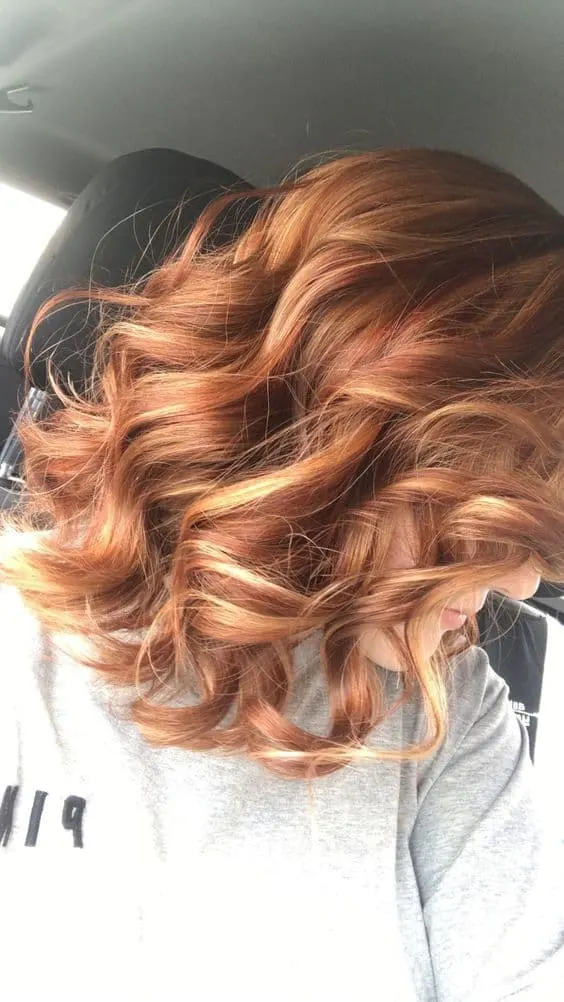 Blonde Highlights on Short Red Hair