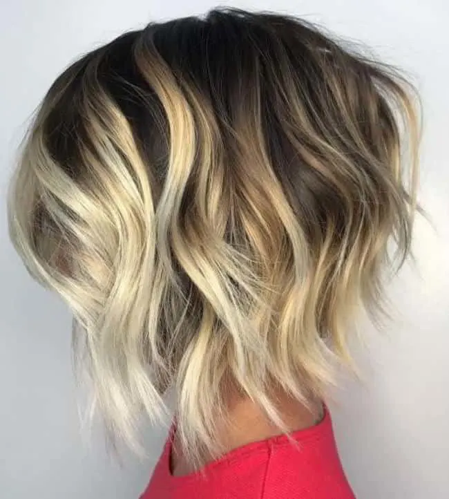 Chunky Blonde Highlights on Short Hair