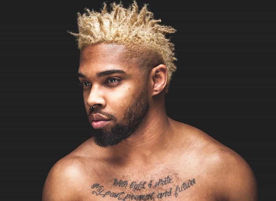 blonde mohawk for black men