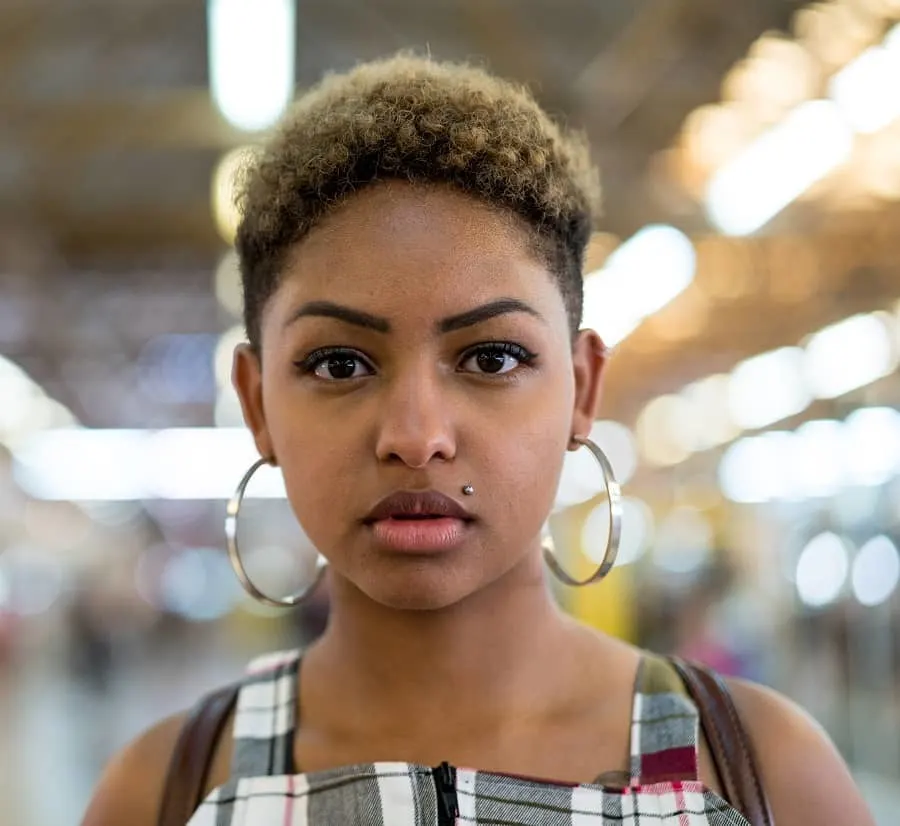 blonde pixie for black women