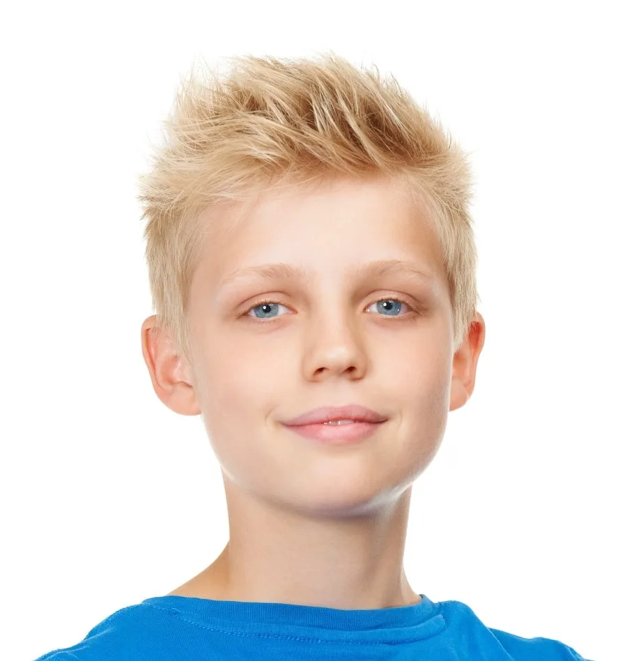 blonde spiky hair for boys