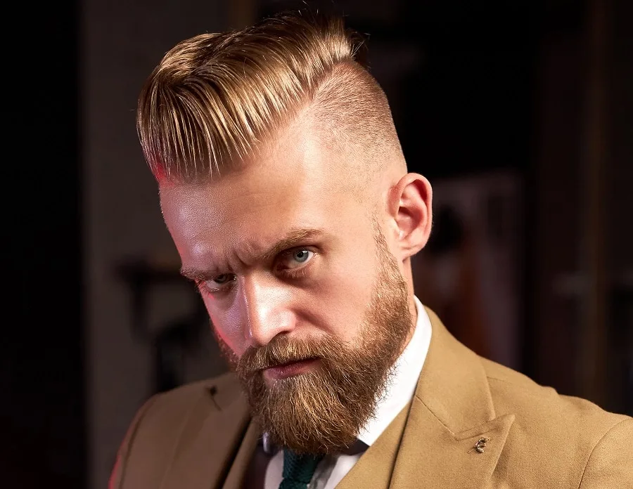 blonde undercut for men in 30s