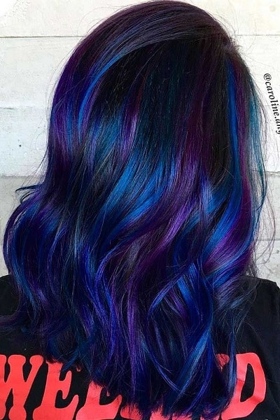 70 Beautiful Blue And Purple Hair Color Ideas Hairstylecamp