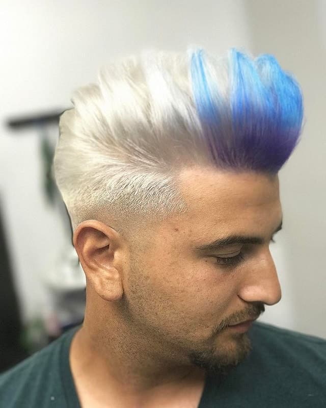 blue hair for men
