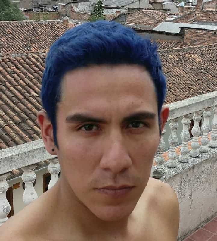 men's midnight blue hair