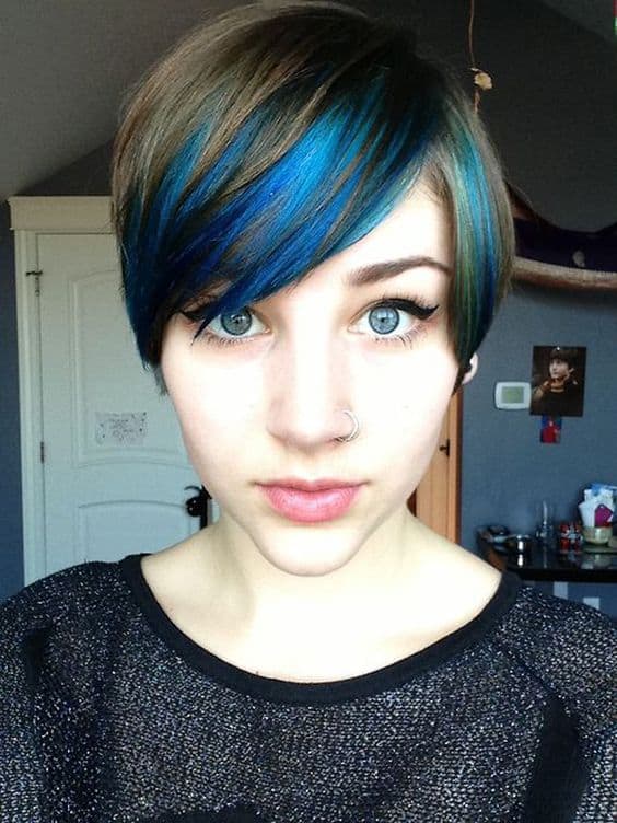 10 Blue Highlights on Brown Hair You'll See Trending in 2023