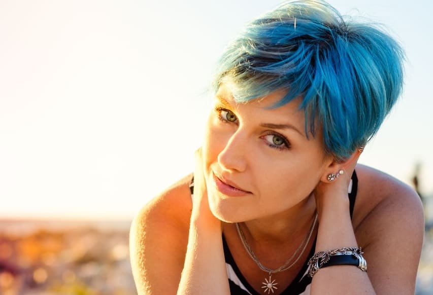 2. Short Blue Ombre Hairstyles - wide 1