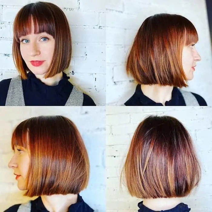 Blunt Bob with Bangs