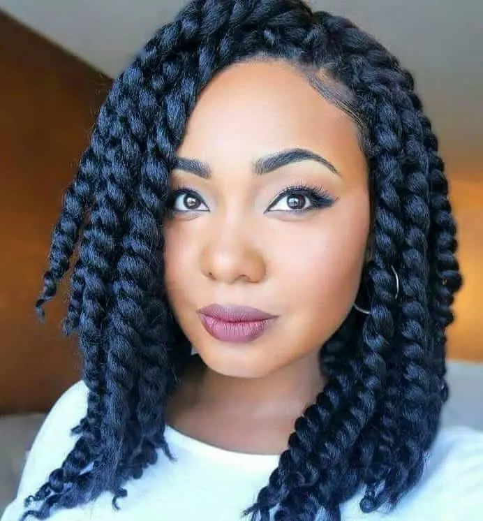 Bob with Twisted Crochet Braids