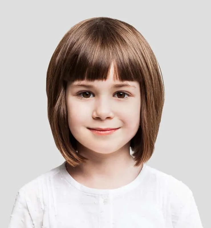 bob with bangs for 9 year old girls