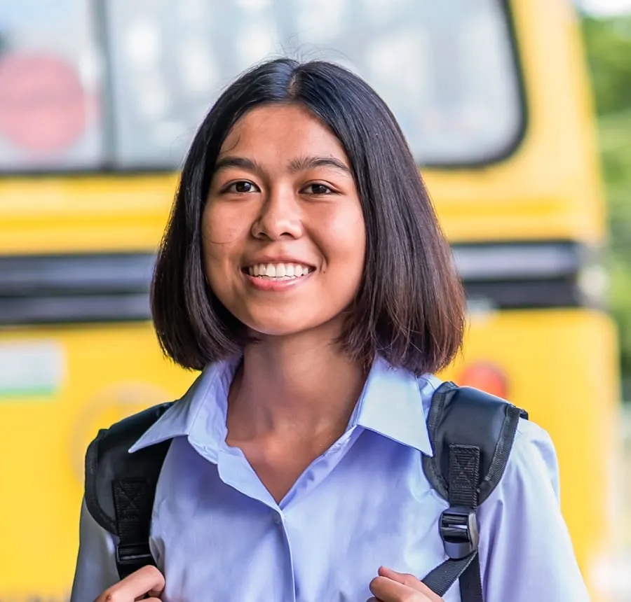 bob haircut for middle school girls