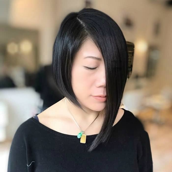 Asymmetrical Bob for Fine Hair