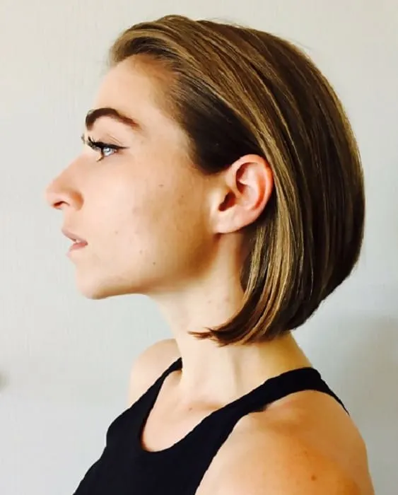slick bob for women with fine hair