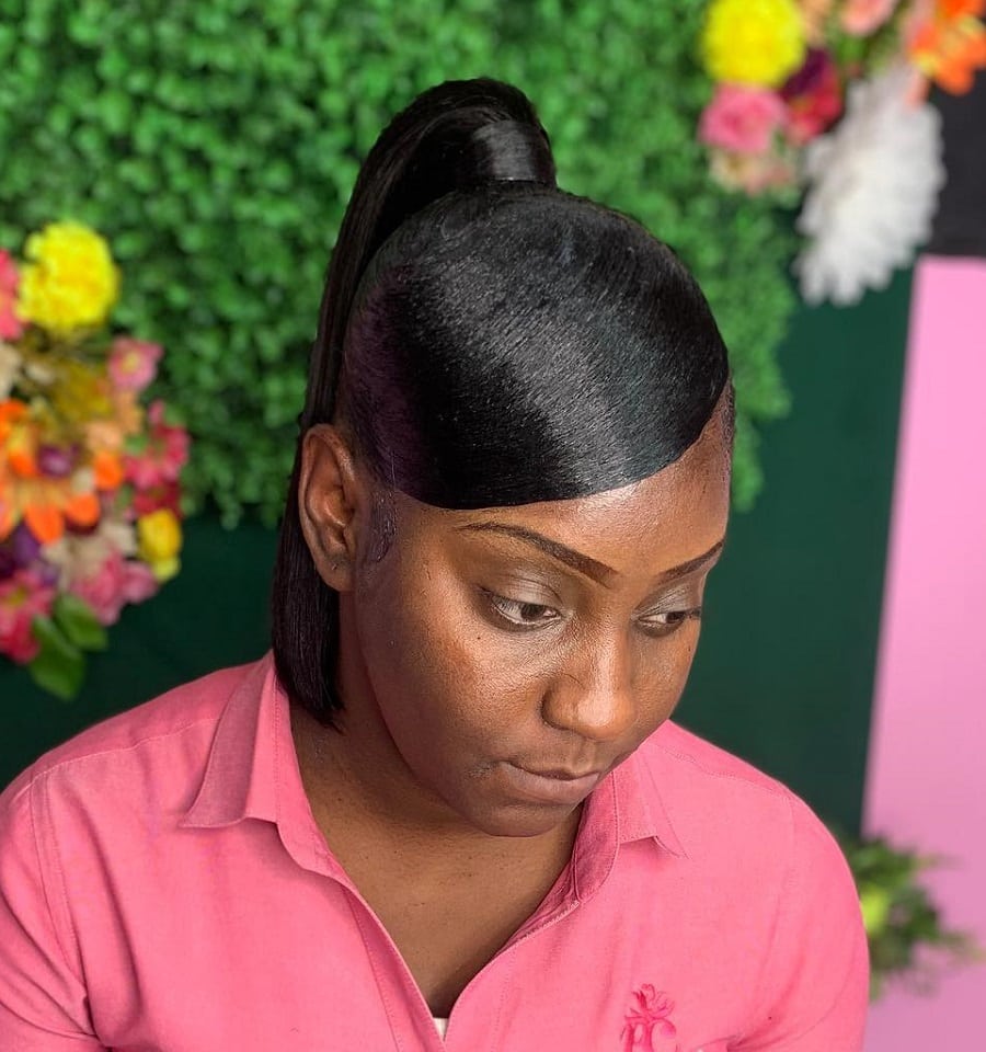 bob ponytail for black teenage girls