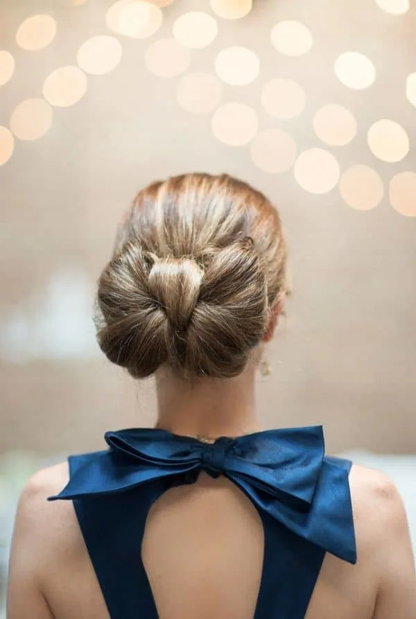 bow bun hairstyle for women