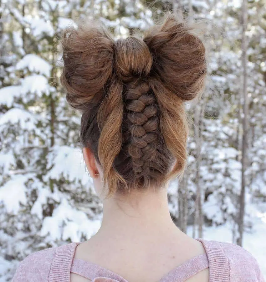 bow with braid
