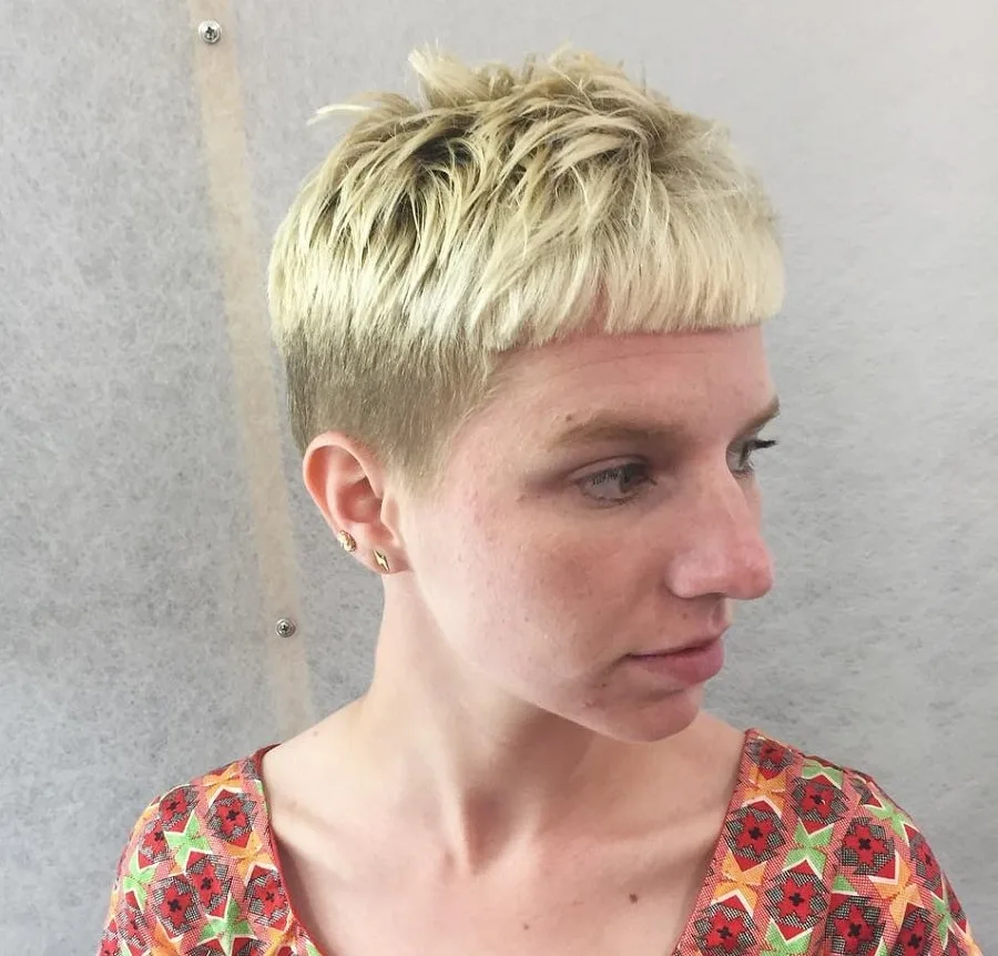 bowl pixie cut with undercut