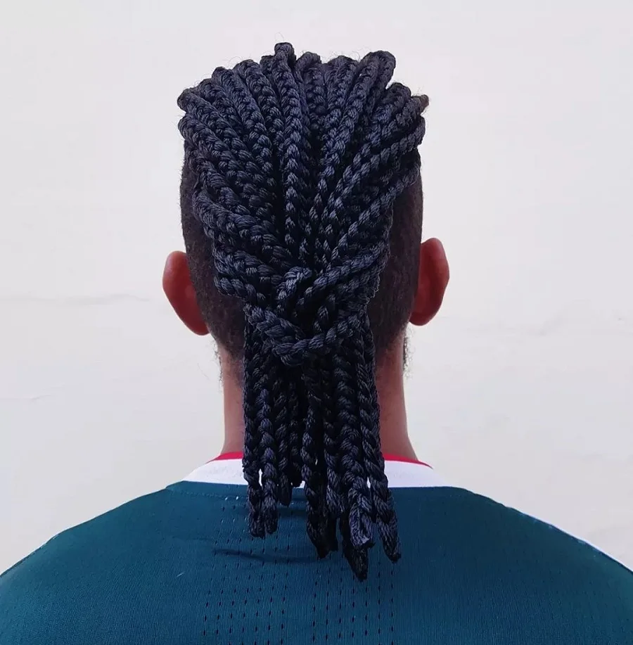 box braided hairstyle for men
