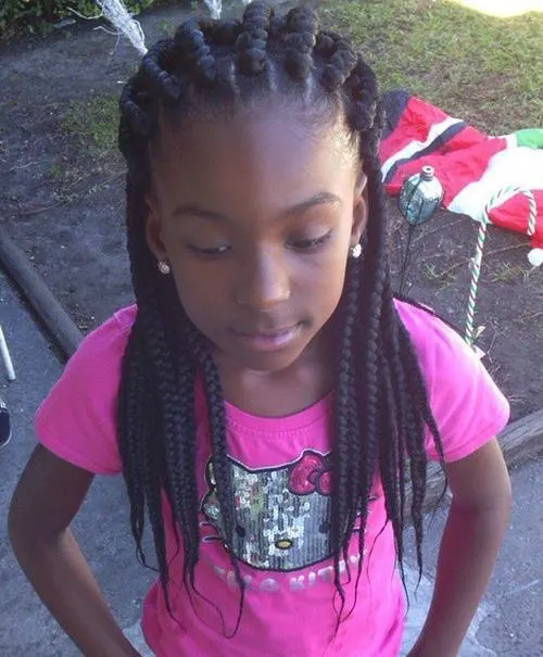 kids braids hairstyles with weave