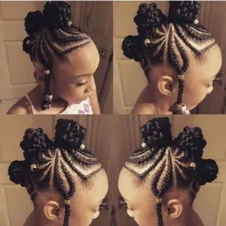 box braid hairstyle for little girl