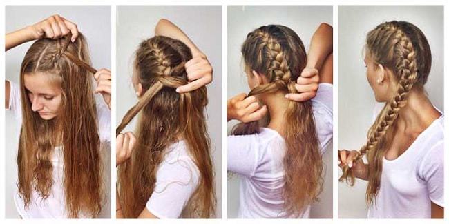 step by step process of boxer braids