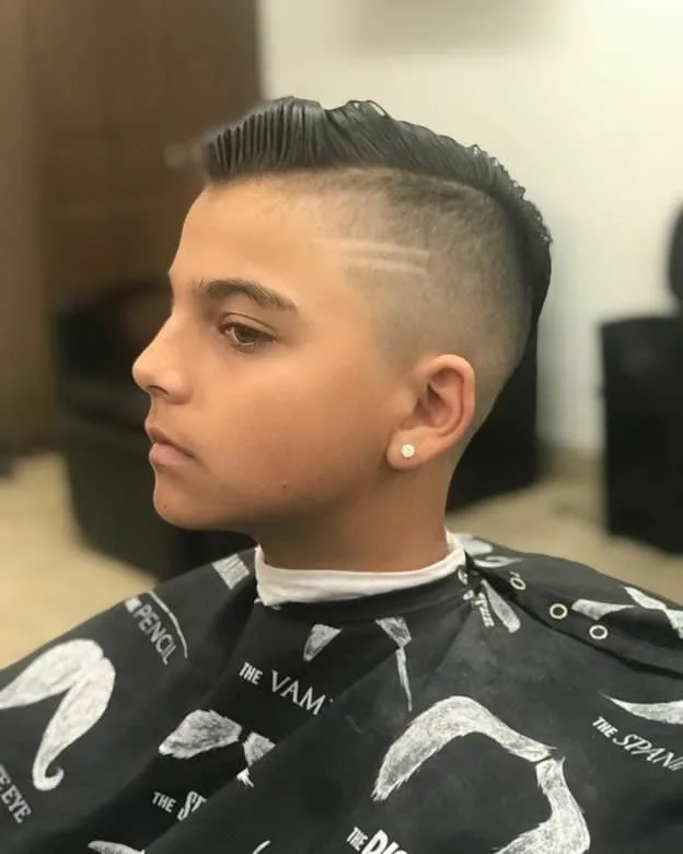 spiky faux hawk hairstyle for little boys